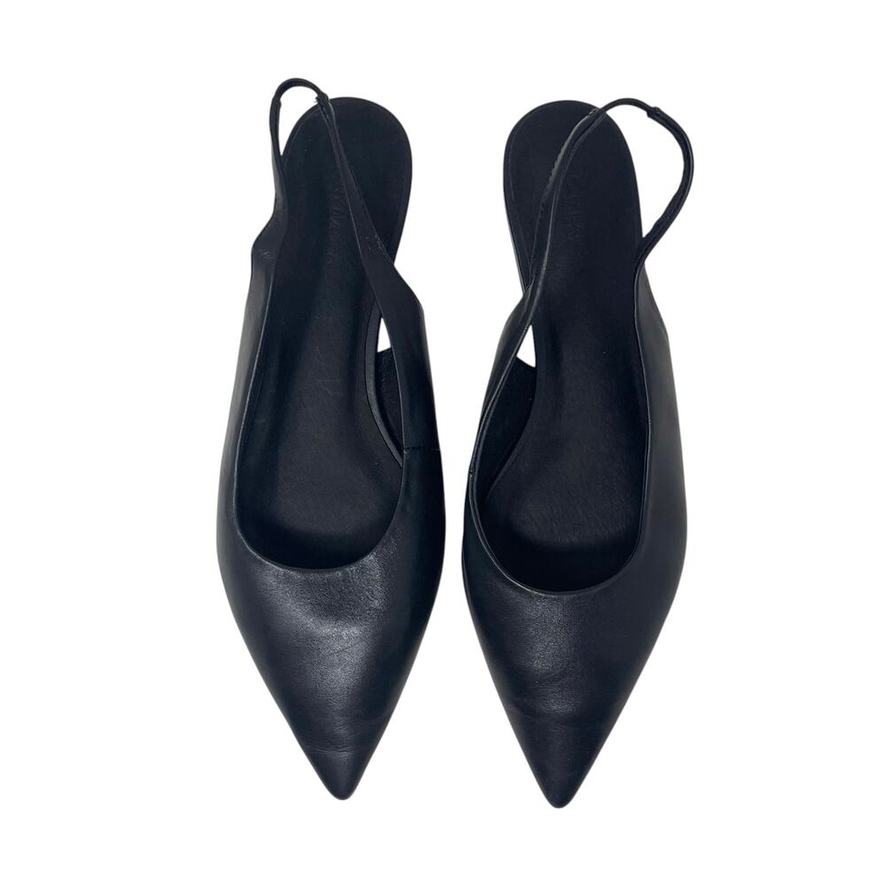 Tony Bianco Women's Javier Pointed Toe Slingback Flats - Black - Size 7.5 - Picture 5 of 9